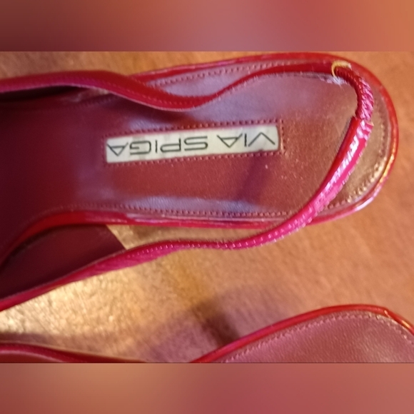 Via Spiga Rose/Hot Pink 90s Slingbacks NEW without box - Picture 2 of 4